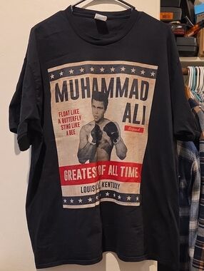 Muhammad Ali Black Short-Sleeve Graphic Tee